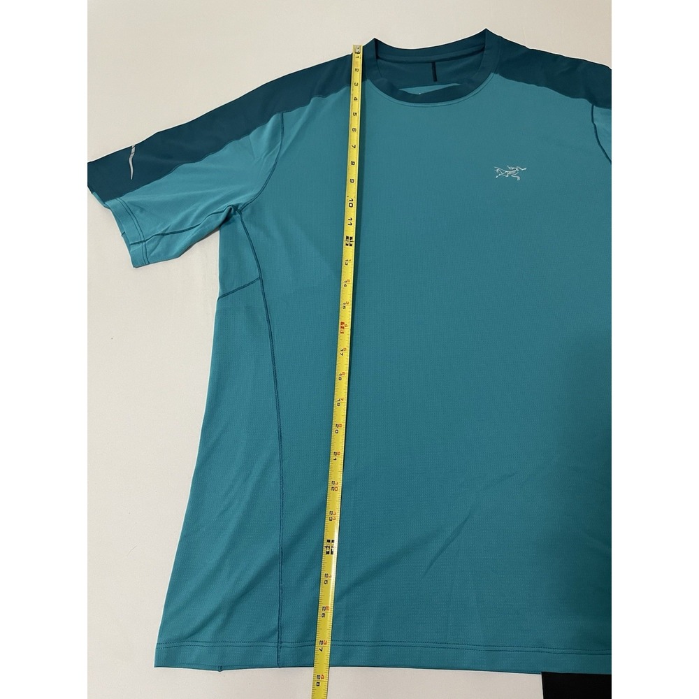 NWT ARC'TERYX Motus‎ Comp SS Men Firoza Blue T-Shirt Sample Medium - Picture 7 of 8